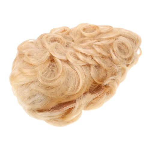 Mikinona Perücke Damen Echthaar Kurze Lockige Haare Für Frauen Natürliche Geschichtete Perücke Flauschige Kurze Lockige Für Frauen Und Männer Disco Party von Mikinona