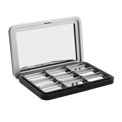 Mikinona Leere Magnetische Make Up Palette Fächer DIY Lidschatten Blush Highlighter Organizer Kompakt Leicht Tragbar für Reise und Alltag von Mikinona