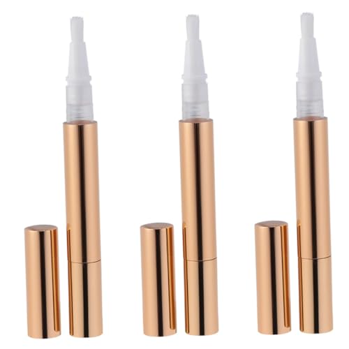 Mikinona 3stücke Leere Lipgloss Tube Nachfüllbare Nagellackflasche Eyeliner Flüssigkeitsbehälter Einfache Mini Kosmetiktube Für Diy Lipgloss Zubereitung von Mikinona
