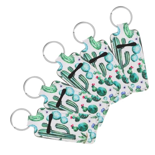 Mikinona Lippenstift Schlüsselanhänger Halter 5 Stück Neopren Tragbar Compact Make Up Organizer für Reisen Mikinona Lippenstift Schlüsselanhänger Halter 5 Stück Neopren Tragbar Compact Make Up Organizer für Reisen von Mikinona