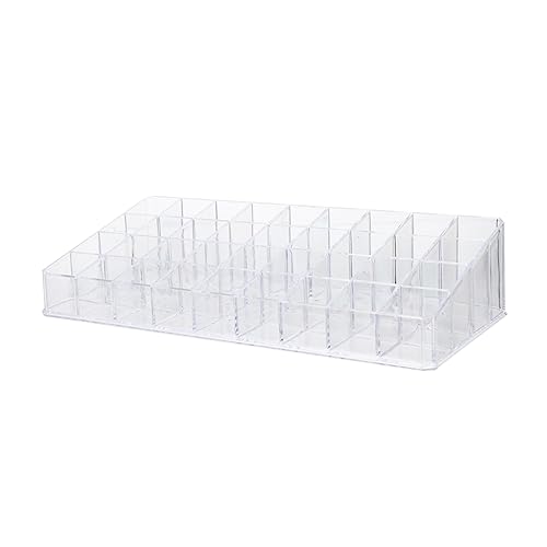 Mikinona Lippenstifthalter-Organizer 36-Gitter-Lippenstiftständer Desktop-Make-up-Organizer stabiler kratzfester platzsparender Lippenstift-Aufbewahrungskoffer von Mikinona