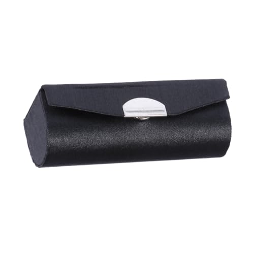 Mikinona Lipstick Case Lippenstifthalter Kosmetikaufbewahrung mit Spiegel Langlebige Makeup Organizer Tasche Kompakt Leicht Passt für Reisen und Alltag Glatte Schwarze Oberfläche von Mikinona