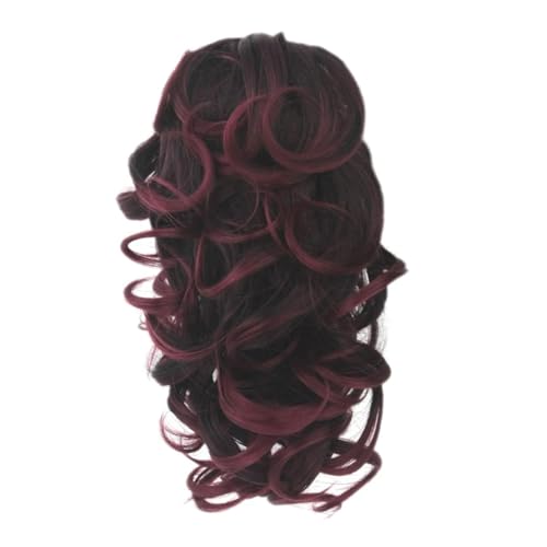 Mikinona 1stück Lockige Synthetische Haarperücke Mit Klammer Ponytail Haarverlängerung Für Und Mädchen Farbe Einfach Anzubringen Und Vielseitig Für Täglichen Gebrauch von Mikinona