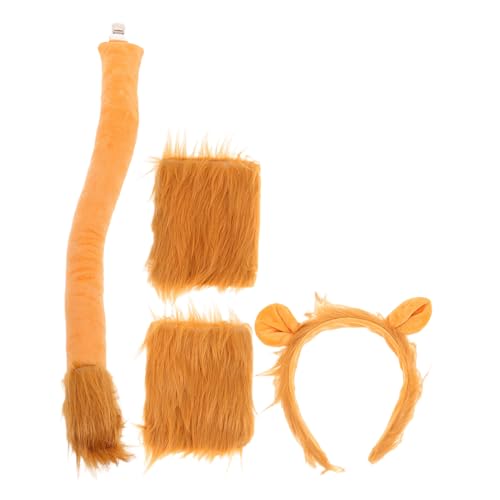 Mikinona 1satz Lion Ear Headband Set Mit Furry Handschuhen Für Mädchen Und Erwachsene Kostümaccessoires Für Osterfeiern Cosplay Und Partys von Mikinona