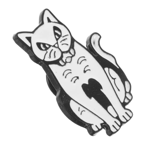 Mikinona Lustige und Niedliche Katzenbrosche Langlebigem Legierungs Material für Rucksäcke und Kleidung mit Einzigartigem Muster und Glänzender Oberfläche von Mikinona