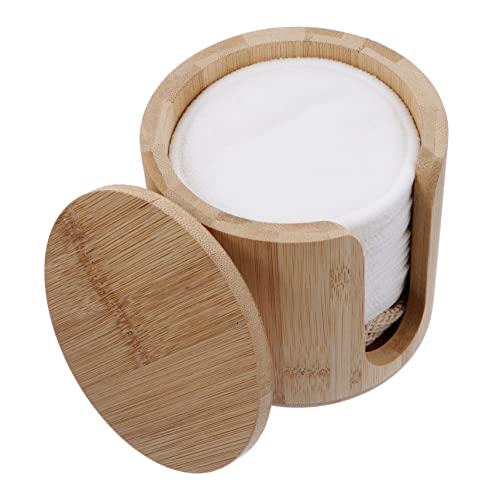 Mikinona Make-up Entferner Pads Gesichtsreinigungspads Bambusfaser Pulver Wiederverwendbar Gesichtswischschwamm Reinigungspads Aufbewahrungsbehälter von Mikinona