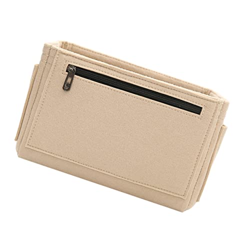 Mikinona Doppelbodige Make-up Tasche Aus Filz Große Kapazität Schminktasche Für Damen Kosmetiktasche Mit Stauraum Für Lippenstifte Und Utensilien Mikinona Doppelbodige Make-up Tasche Aus Filz Große Kapazität Schminktasche Für Damen Kosmetiktasche Mit Stauraum Für Lippenstifte Und Utensilien von Mikinona