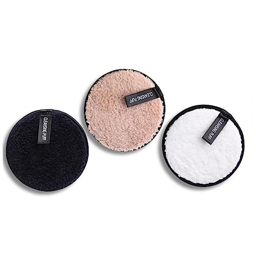 Mikinona 3stücke Make-up-entferner-schwamm Doppellagig Für Gesichtsbereinigung Waschbar Mit Weiß Kaffee Schwarz Sicher Und Geruchsneutral Mit Baumwolle von Mikinona