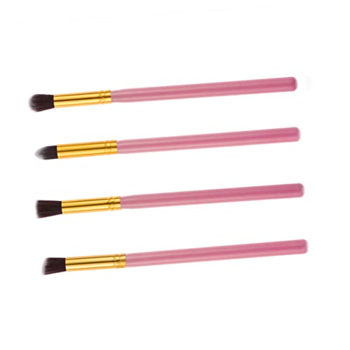 Mikinona 4stücke Teiliges Augen-make-up Pinselset Gold Lidschatten Blending Und Eyeliner-pinsel Für Präzise Anwendung Und Sanftes Verblenden Für Und Tägliches Make-up von Mikinona