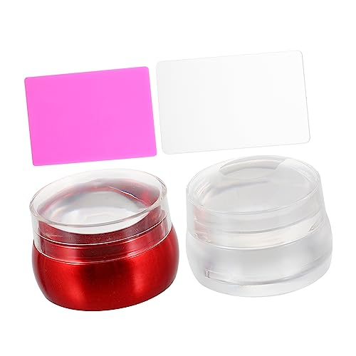 Mikinona 2sätze Nailart-stempel in Silikon-stempelwerkzeug Nagellack-transferstempel Nailart-board Für Maniküre-werkzeuge Diy von Mikinona