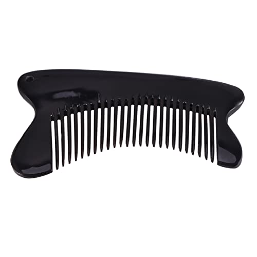 Mikinona Massagekamm Aus Ochsenhorn Breiter Zahnkamm Für Männer Und Frauen Tragbarer Haarkamm Mit Natürlicher Textur Für Gesündere Körperpflege von Mikinona