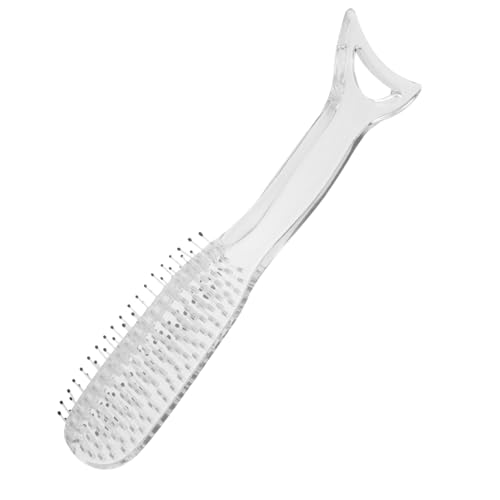 Mikinona Mermaid Hair Brush Transparent Massage Hair Comb Scalp Massaging Tool Static Nylon Bristles Ergonomic Non Slip Handle For Women von Mikinona