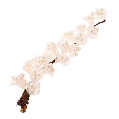 Mikinona Metall Haarclip mit Zierperlen Kleiner Blüten Sicherer Traditioneller Chinesischer Stil Vielseitig für Dutt Pferdeschwanz Haarschmuck für Frauen und Mädchen Mikinona Metall Haarclip mit Zierperlen Kleiner Blüten Sicherer Traditioneller Chinesischer Stil Vielseitig für Dutt Pferdeschwanz Haarschmuck für Frauen und Mädchen von Mikinona