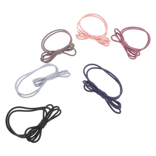 Mikinona Modisches Haar-accessoire-set 6 Stück Schleife Pferdeschwanzhalter Elastische Haargummis Für Frauen Und Mädchen von Mikinona