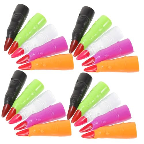 Mikinona 30stücke Teiliges Bunte Hexenfinger Für Halloween-kostüm Gruselige Fingerkostüme Für Cosplay Requisiten Für Halloween-partys Und Schaurige Anlässe Mikinona 30stücke Teiliges Bunte Hexenfinger Für Halloween-kostüm Gruselige Fingerkostüme Für Cosplay Requisiten Für Halloween-partys Und Schaurige Anlässe von Mikinona