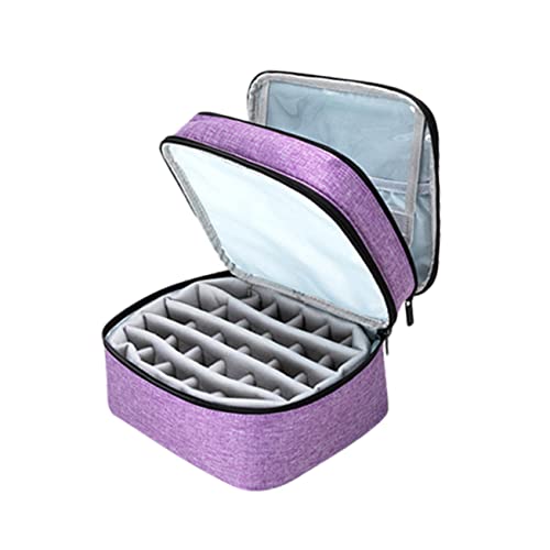 Mikinona Nagellack-Tasche ätherische Öle 30 Steckplätze tragbare Hülle sichere Abdeckung für Frauen und Mütter von Mikinona