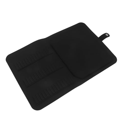 Mikinona Nail Drill Bits Organizer Stoßfeste Aufbewahrungstasche mit Schlange Muster Großes Fassungsvermögen Kompakt für Reise Salon Maniküre Werkzeughalter von Mikinona