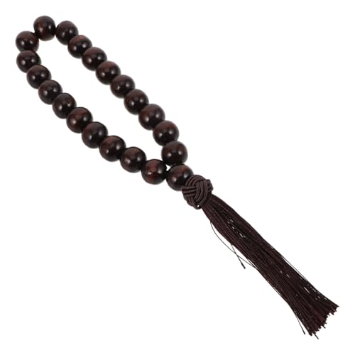 Mikinona Natürliche Holz Buddha Perlen Gebetsarmband Groß für Männer Langlebig als Auto Getriebe Dekoration und Meditation Installieren Schützt und Bringt Glück von Mikinona