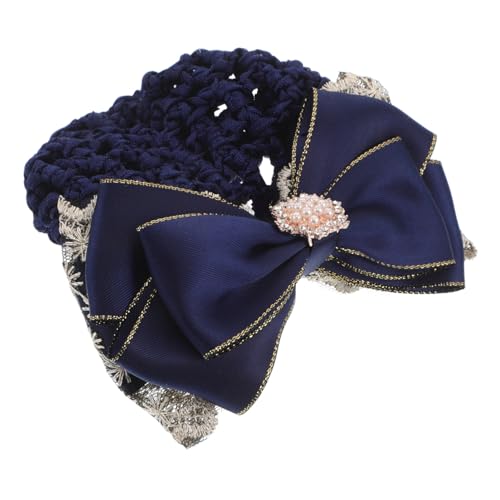 Mikinona Netz Für Haarknoten-abdeckungen Dutt-clip Haarspangen Für Damen Elastisches Haarnetz Mit Schleifenclip Wiederverwendbar Für Arbeit Ballett Und Formelle Anlässe Blau von Mikinona