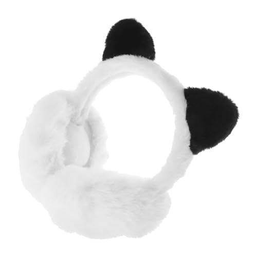 Mikinona Ohrenschützer Mit Süßem Panda-design Für Jungen Und Mädchen Plüsch-ohrenschützer Tragbar Faltbar Weich Sanft Modisches Accessoire von Mikinona