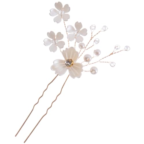 Mikinona Perlenblumen-haarnadel Haarbrötchennadel Brötchenzubehör Für Frauen Haarstab Für Brötchen Haare Für Frauen Hochzeit Haarnadel Festliche Haarnadeln Haarnadelstock Pp von Mikinona