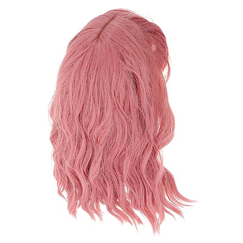 Mikinona Perücke Für Damen Rosa Party Daily Perücke Damen Perückenzubehör Haarteil Haarteil von Mikinona