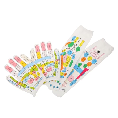 Mikinona Reflexzonenmassage-handschuhe Socken Paar Hand- Und Fuß-akupressur-werkzeuge Aus Weichem Stoff Für Lehrer Männer Kollegen Väter Familie von Mikinona