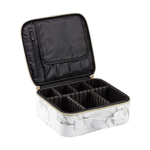 Mikinona Schmink Tasche Reise Kosmetiktasche Kreative Marmor Makeup Organizer Frauen Großes Fassungsvermögen Tragbare Aufbewahrungstasche Outdoor Camping Handtasche von Mikinona