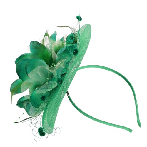 Mikinona Retro Braut Fascinator mit Netz und Handgefertigtes Zartes Haar Accessoire für Hochzeiten und Teepartys Leicht zu Befestigen Vintage Kopfschmuck für Damen von Mikinona