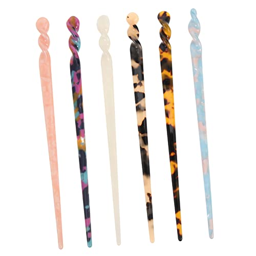 Mikinona Haarnadel Im Retro-stil 6er-pack Dutt-haarstäbe Haarschmuck Für Damen Und Den Alltag von Mikinona