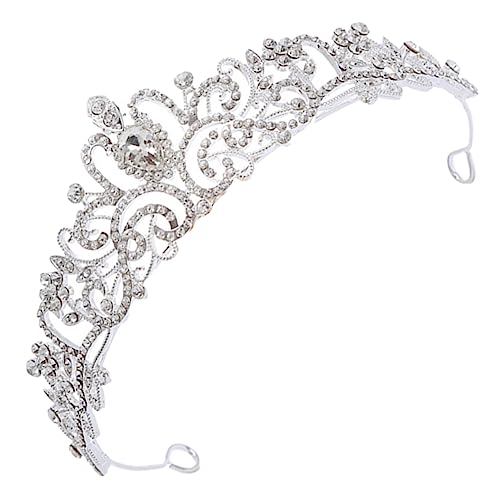 Mikinona Rhinestone Krone Haarband Für Mädchen Haarschmuck-accessoire Für Hochzeiten Geburtstagsfeiern Und Besondere Anlässe Glitzernde Halbkrone Mit Strasssteinen Für Einen von Mikinona