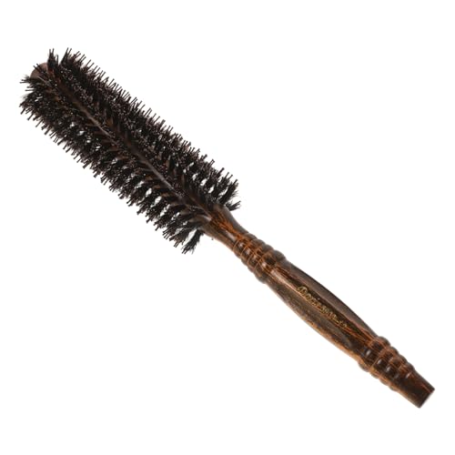 Mikinona Lockenwicklerbürste Föhnbürste Rundhaarbürste Holzborsten Haarbürste Stylingbürste Für Lockiges Haar Glätten Und Entwirren Für Männer Und Frauen von Mikinona