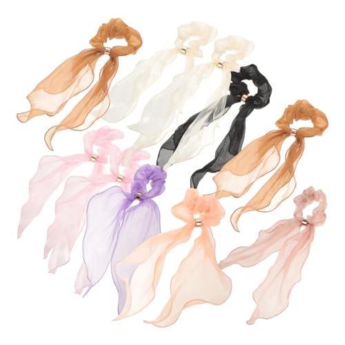 Mikinona Schal-haargummis 10 Stück Modische Pferdeschwanzhalter Für Damen von Mikinona