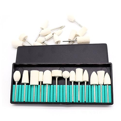 Mikinona Schleifkopf Für Nägel Nagel Schleifköpfe Maniküre Werkzeug Polierfräser Mit Wolle Für Sicheres Und Schonendes Nagelschleifen von Mikinona