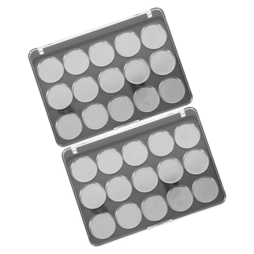 Mikinona 2sätze Leere Lidschattenboxen Mit Deckel Nachfüllbare Blush-dispenser Für Kosmetik Aufbewahrung Von Lidschatten Und von Mikinona