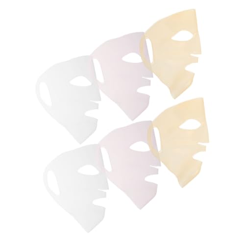 Mikinona 6stücke Silikon Gesichtsmaske Wiederverwendbar Für Hautpflege Mit Feuchtigkeitsmaske Und Gesichtsmaskenhülle Aus Weichem Silikonmaterial von Mikinona