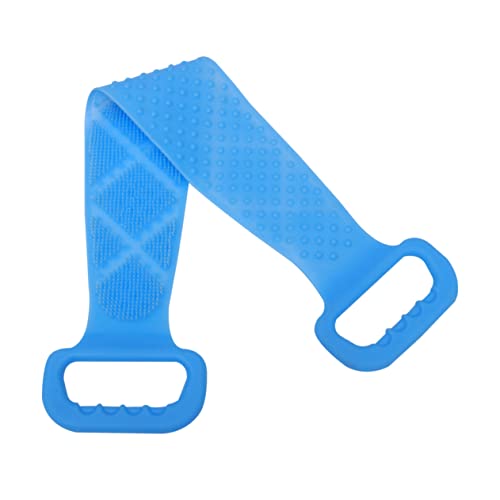 Mikinona Silikon Rückenreibe Peelingtuch Tragbares Rückenschrubber Duschtuch für Männer Effektives Badetuch zur Entfernung Abgestorbener Hautzellen mit Griff von Mikinona