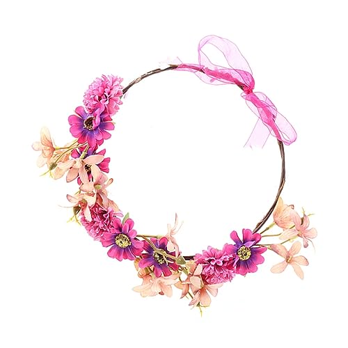 Mikinona Simulierter Kleiner Gänseblümchenkranz Kränze Blumengirlande Party Kopfschmuck Party Kopfbedeckung Performance Haarreif Kopfschmuck Für Party Kranz Haare Party Haarreif von Mikinona