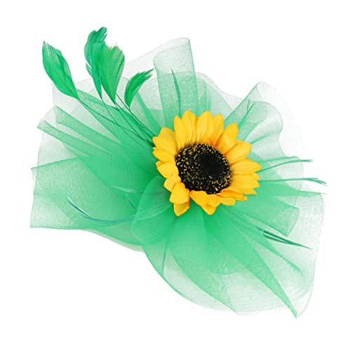 Mikinona Sonnenblumen-fascinator Haarschmuck Für Frauen Elegante Kopfbedeckung Für Hochzeiten Teepartys Und Besondere Anlässe Mit Blumen-design Und Feinem Netzmaterial von Mikinona
