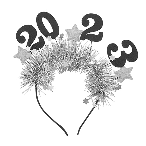 Mikinona Neujahrs Haarreif Mit Funkelnden Sternen Glitzer Kopfband Für Festliche Anlässe Für Silvesterpartys Und Besondere Feierlichkeiten von Mikinona