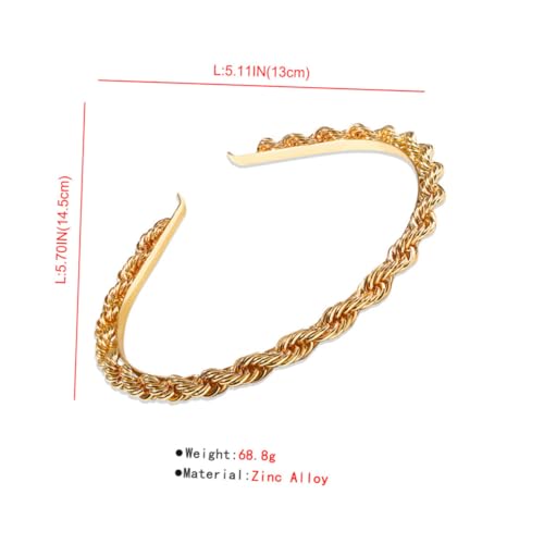 Mikinona Haarband Aus Kette Stirnband Für Damen Zierlich Leicht Und Bequem Als Haarschmuck Für Alltag Und Feiertage von Mikinona