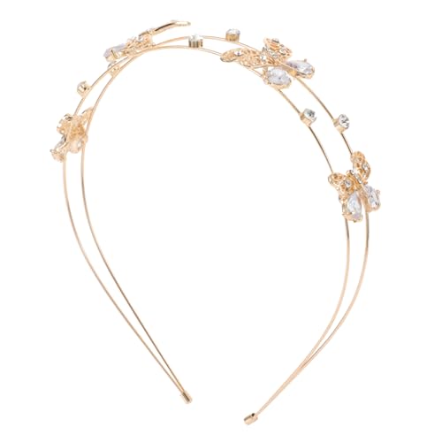 Mikinona Rhinestone Butterflies Haarreifen Eleganter Haarband Für Frauen Und Mädchen Zarte Doppelte Bandgestaltung Für Partys Und Besondere Anlässe Komfortabel Und Stilvoll von Mikinona