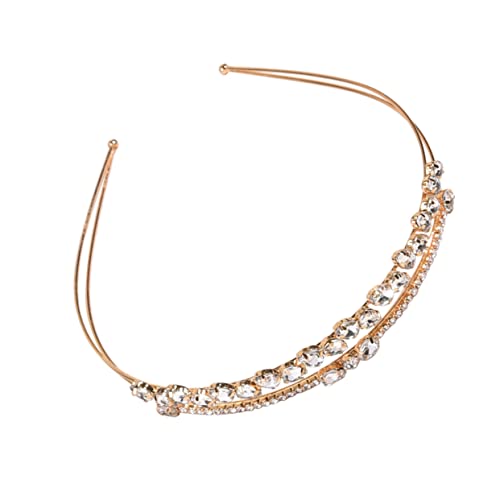 Mikinona 1stück Rhinestone Haarreif Damen Doppeltes Design Mit Strass Eleganter Haarschmuck Für Hochzeiten Partys Und Alltag Einfach Zu Tragen Für Besondere Anlässe Und Events von Mikinona