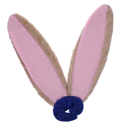 Mikinona Stirnband mit Hasenohren brauner Hase Hasenohren Stirnband Hasenschwanz-Cosplay Halloween -Hasenohren Rosa stutzenhalter Haarband Kaninchenohrstirnband Haargummis für Frauen Stoff von Mikinona