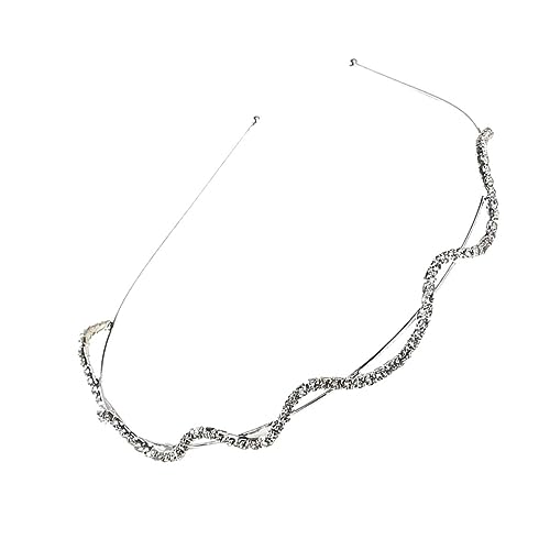 Mikinona 1stück Rhinestone Haarband Mit Gepolstertem Rand Wellenförmiges Kopfaccessoire Für Hochzeiten Partys Und Alltag Elegantes Haarschmuckstück Aus Hochwertigen Materialien von Mikinona