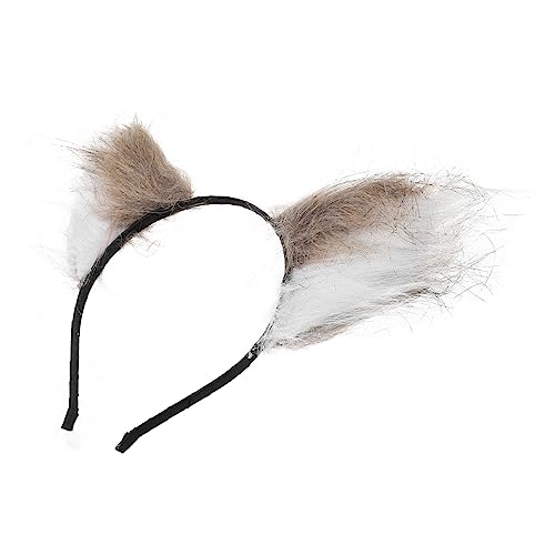 Mikinona Niedliches Stirnband Cosplay Tiere Ohr Haarband Kostüm Prop Cosplay Kopfbedeckung Kunstpelz von Mikinona