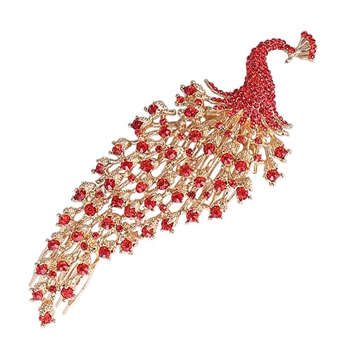 Mikinona Hochzeit Pfau Haarkämme Mit Strass Kopfschmuck Für Frauen Tanzparty Abendgarderobe Hochzeit Zubehör von Mikinona