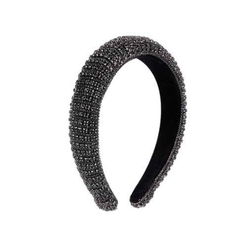 Mikinona Stirnband Mit Strass-kristallen Gepolstert Für Damen Elastisch Schickes Haar-accessoire Für Hochzeiten Feiern Und Besondere Anlässe von Mikinona