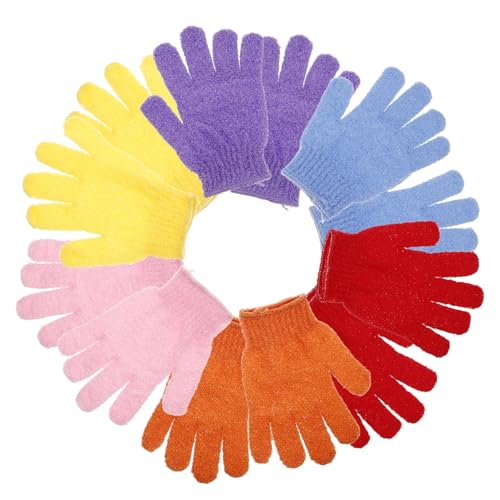 Mikinona Tiefenpeeling-badehandschuhe 6er-pack Körperschrubber-handschuhe Für Die Dusche Sanfter Peeling-handschuh Für Männer Und Frauen von Mikinona