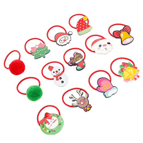 Mikinona 50stücke Weihnachts-haargummis Mit Weihnachtsmann-design Festliche Haaraccessoires Für Mädchen Für Weihnachten Und Alltag Langlebig Und Praktisch Für Haarorganisation von Mikinona